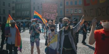 Stop przemocy wobec osób LGBTQIA+ - manifestacja we Wrocławiu