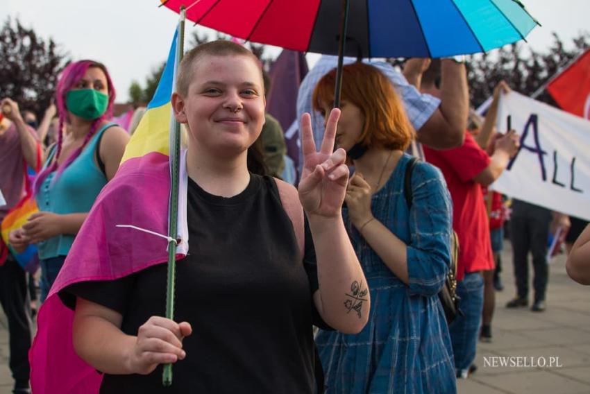 Wszystkich nas nie zamkniecie - manifestacja w Szczecinie