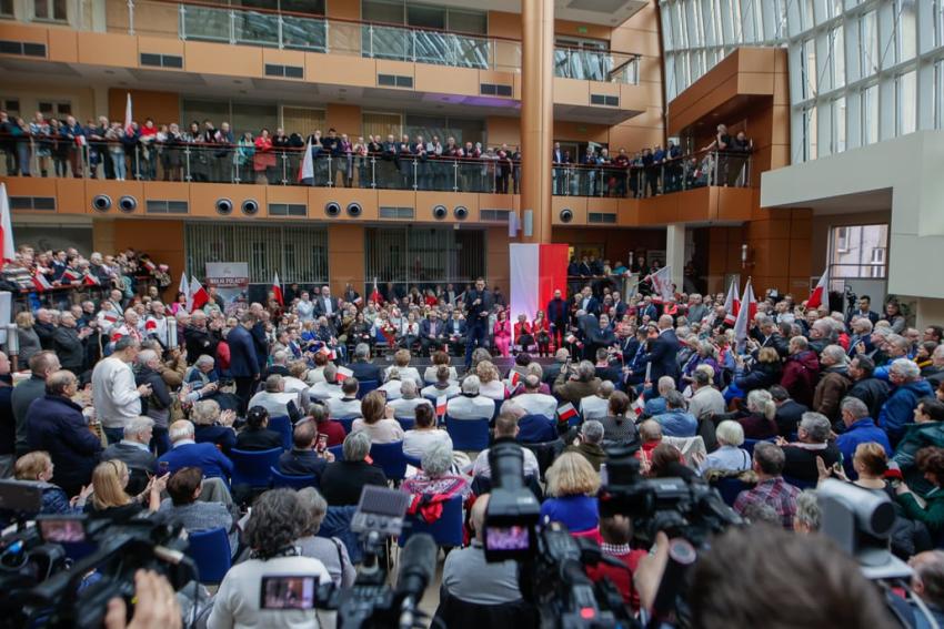 Wybory Samorządowe 2024: Mateusz Morawiecki w Legnicy