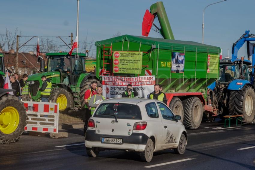 Ogólnopolski protest rolników na Dolnym Śląsku