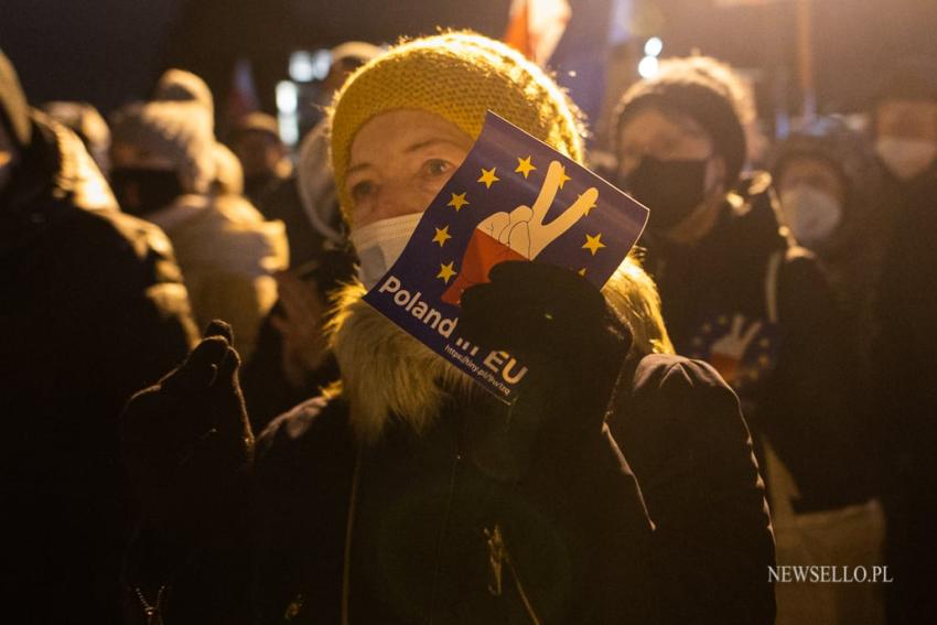 Wolne media - protest we Wrocławiu