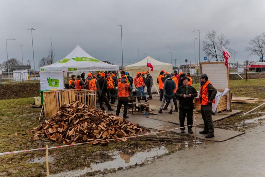 Rolnicy i myśliwi protestują na Dolnym Śląsku