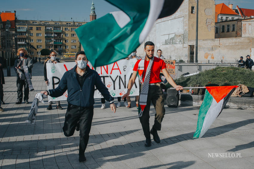 Wolna Palestyna - manifestacja we Wrocławiu