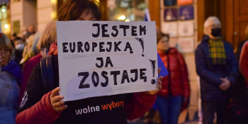 My zostajemy w Europie - demonstracja w Lublinie