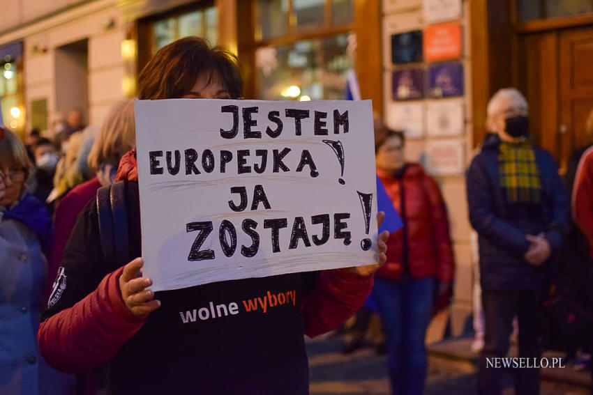 My zostajemy w Europie - demonstracja w Lublinie
