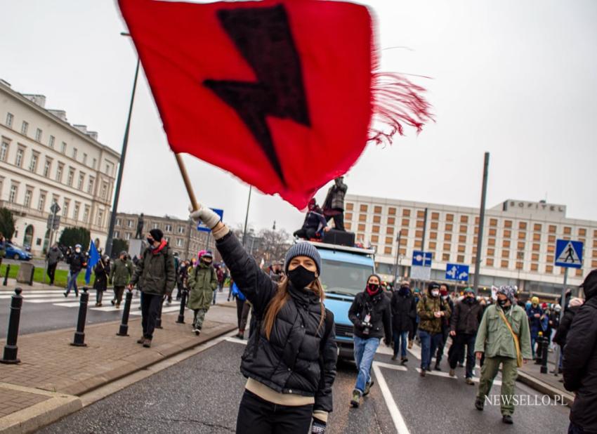 Strajk Kobiet: Idziemy po wolność. Idziemy po wszystko - manifestacja w Warszawie