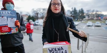 3 Tezy: Wolna Szkoła, Wolni Ludzie, Wolna Polska - protest we Wrocławiu