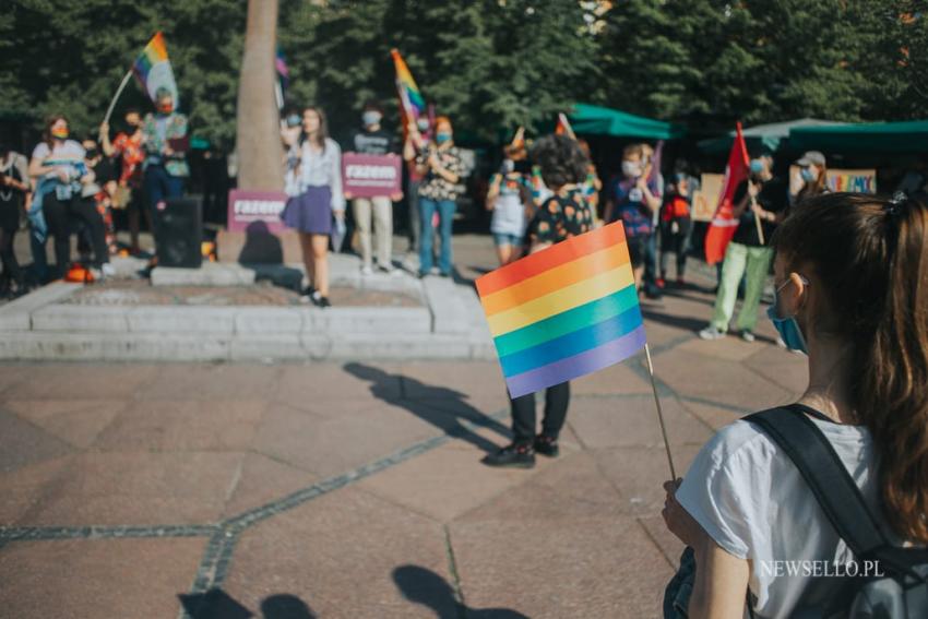 Stop przemocy wobec osób LGBTQIA+ - manifestacja we Wrocławiu