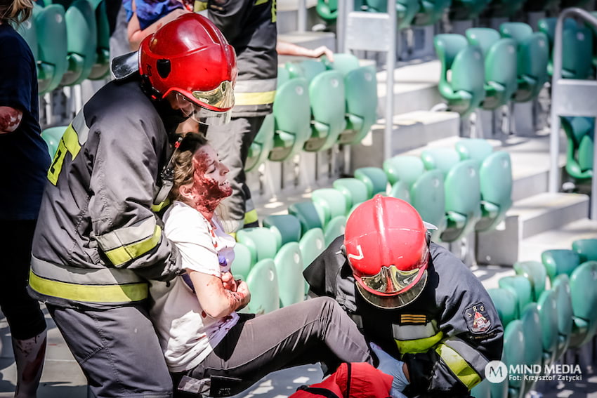 Cwiczenia na stadionie