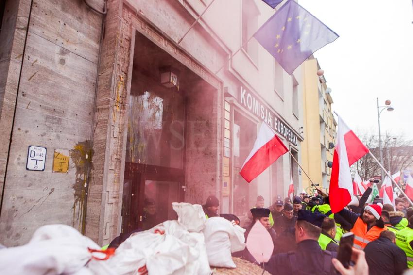 Protest rolników we Wrocławiu