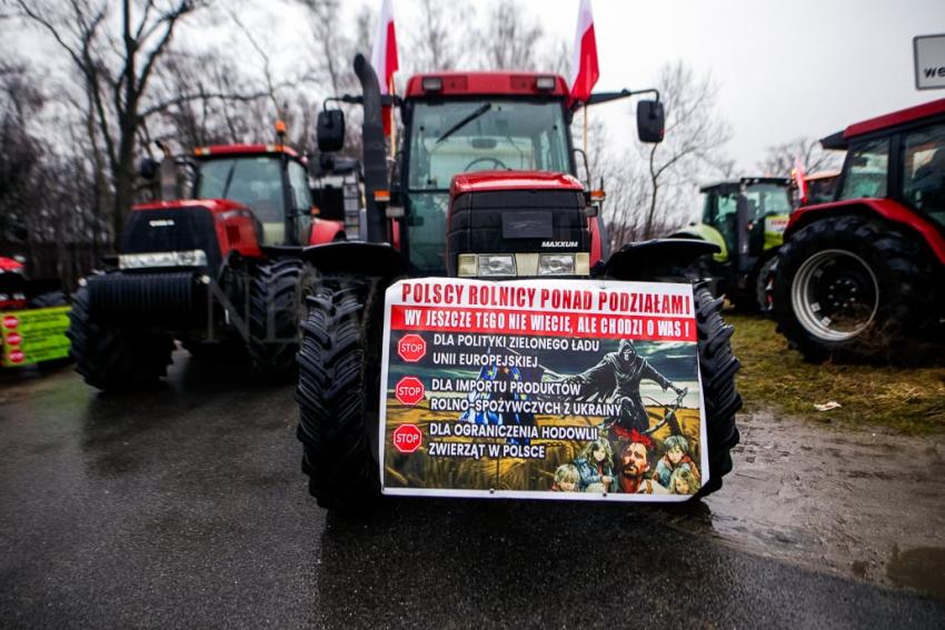 Ogólnopolski protest rolników na Dolnym Śląsku