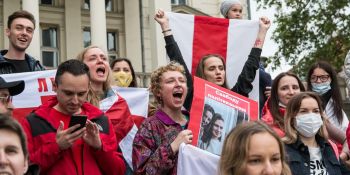 Krzyk dla Białorusi - manifestacja w Poznaniu