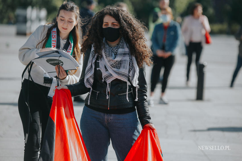 Wolna Palestyna - manifestacja we Wrocławiu