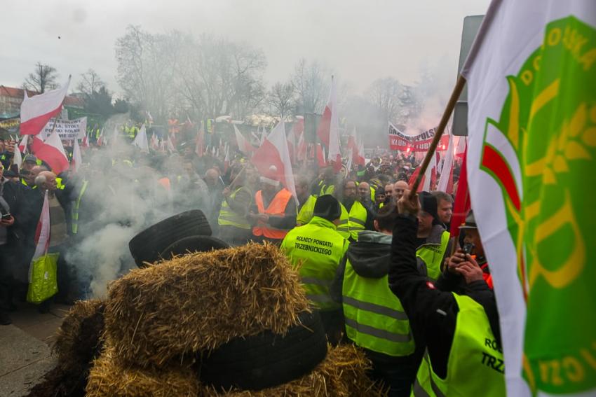 Protest rolników we Wrocławiu