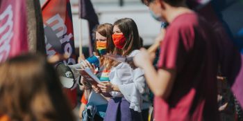 Stop przemocy wobec osób LGBTQIA+ - manifestacja we Wrocławiu