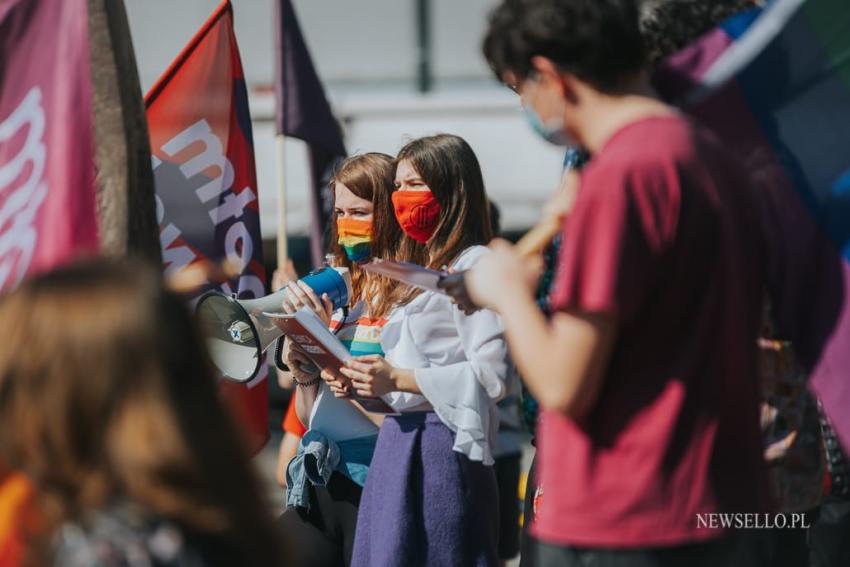 Stop przemocy wobec osób LGBTQIA+ - manifestacja we Wrocławiu