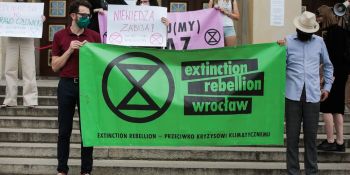 Protest Extinction Rebellion we Wrocławiu