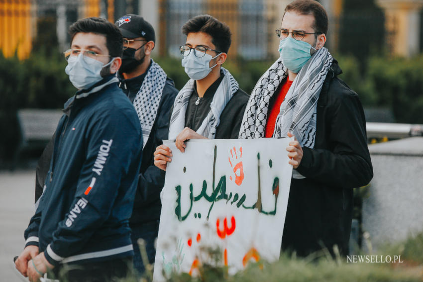 Wolna Palestyna - manifestacja we Wrocławiu