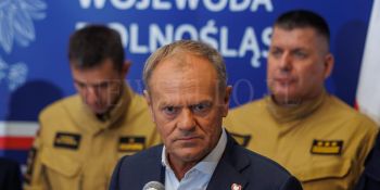 Premier Donald Tusk w sztabie kryzysowym we Wrocławiu