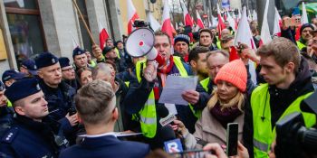 Protest rolników we Wrocławiu