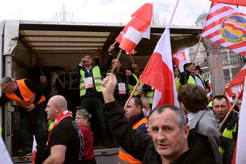 Protest rolników w Warszawie