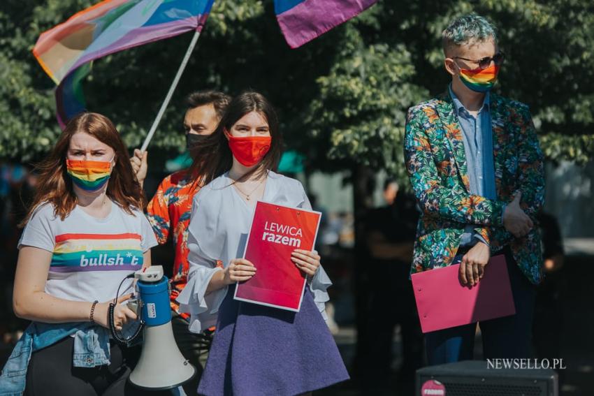 Stop przemocy wobec osób LGBTQIA+ - manifestacja we Wrocławiu