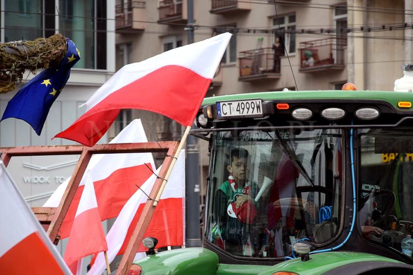 Protest rolników w Warszawie