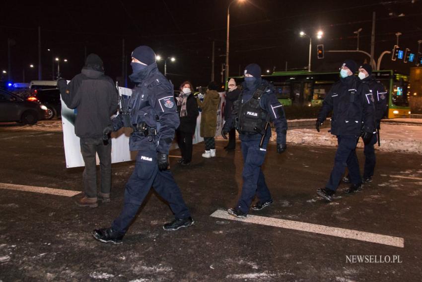 Redukujcie emisje, nie Prawa Człowieka - blokada w Poznaniu