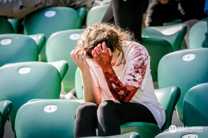 Cwiczenia na stadionie