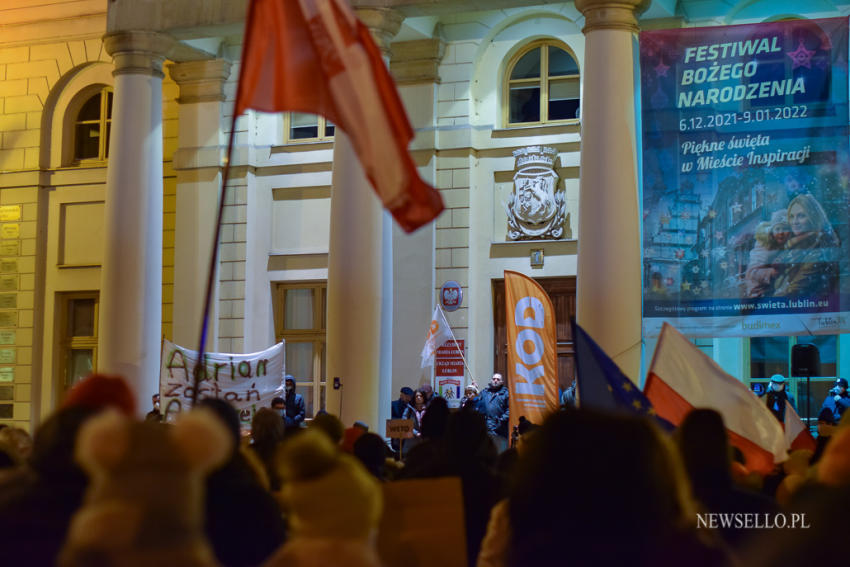 Wolne Media - protest w Lublinie