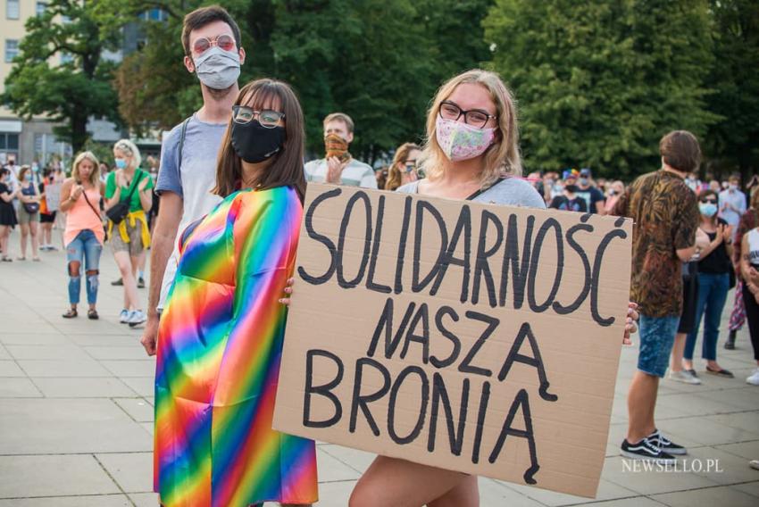 Wszystkich nas nie zamkniecie - manifestacja w Szczecinie