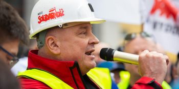 Manifestacja górników we Wrocławiu