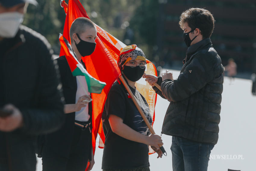 Wolna Palestyna - manifestacja we Wrocławiu