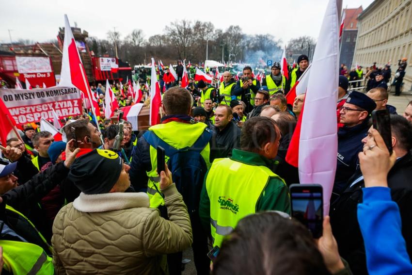 Protest rolników we Wrocławiu