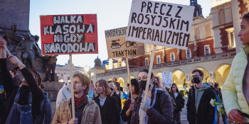 No War In My Name - demonstracja antywojenna w Krakowie