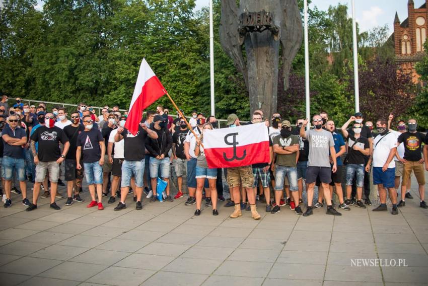 Wszystkich nas nie zamkniecie - manifestacja w Szczecinie