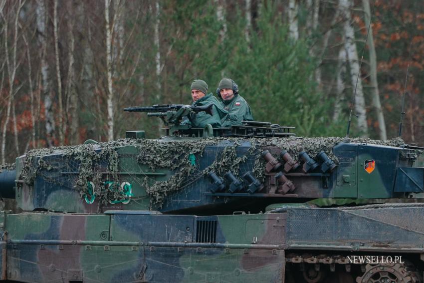 Prezydent RP na szkoleniu ukraińskich załóg czołgów Leopard