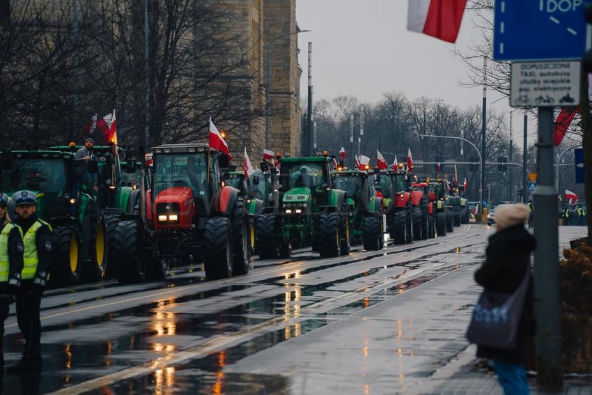 Protest Rolników w Poznaniu