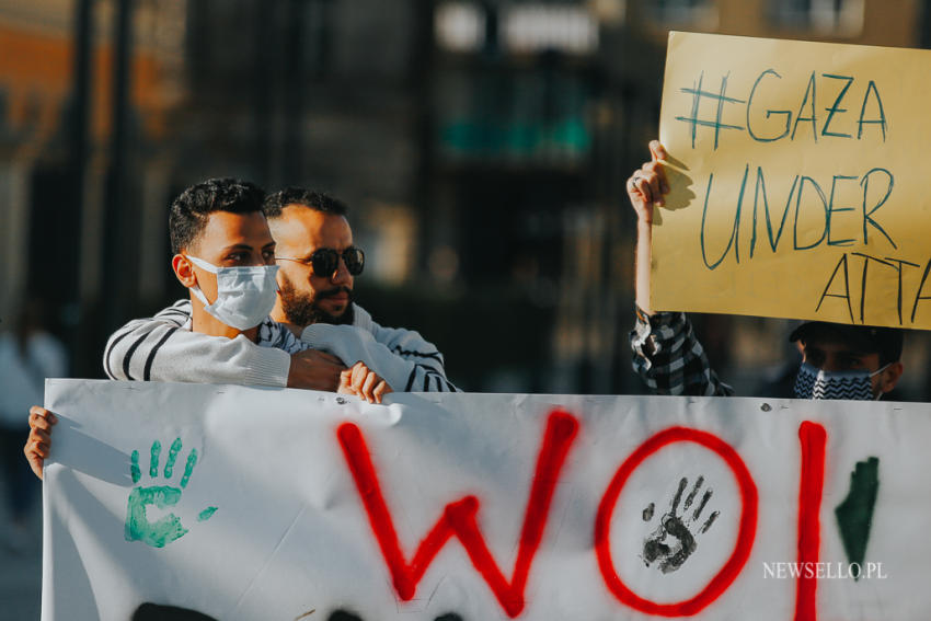 Wolna Palestyna - manifestacja we Wrocławiu