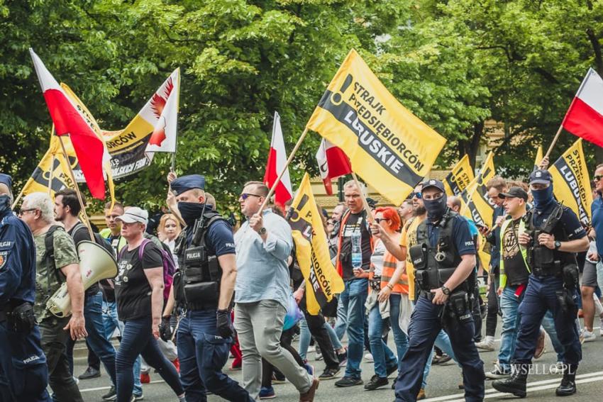 Strajk przedsiębiorców w Warszawie