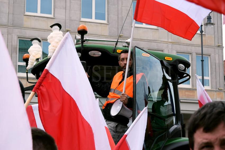 Protest rolników w Warszawie