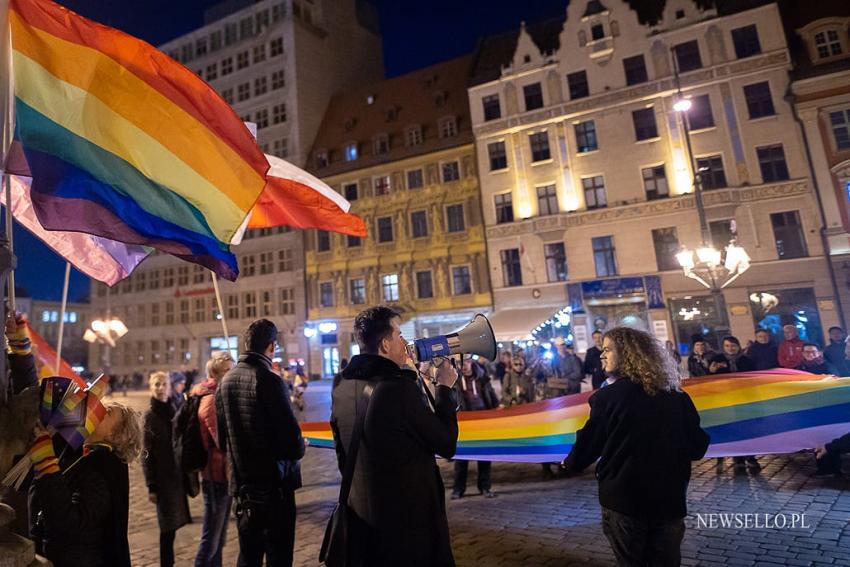 Jesteśmy u siebie - manifestacja LGBT we Wrocławiu