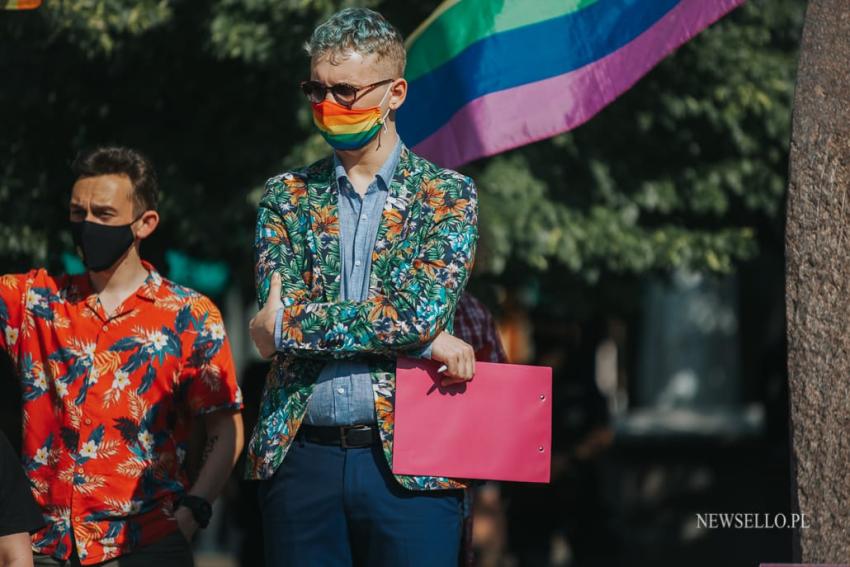 Stop przemocy wobec osób LGBTQIA+ - manifestacja we Wrocławiu