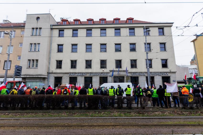 Protest rolników we Wrocławiu