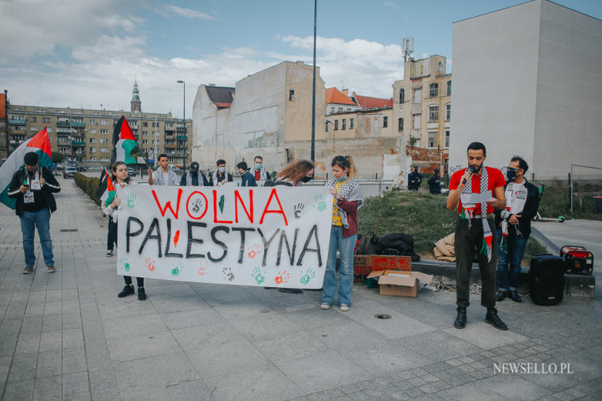 Wolna Palestyna - manifestacja we Wrocławiu