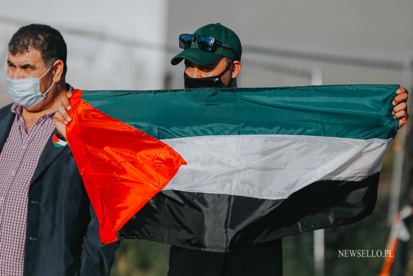 Wolna Palestyna - manifestacja we Wrocławiu