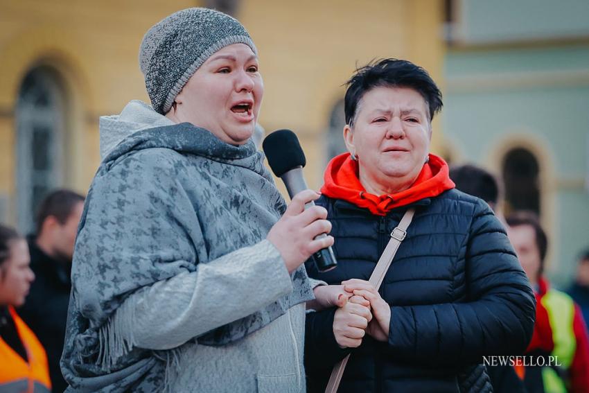 Protest we Wrocławiu - Solidarni z Ukrainą