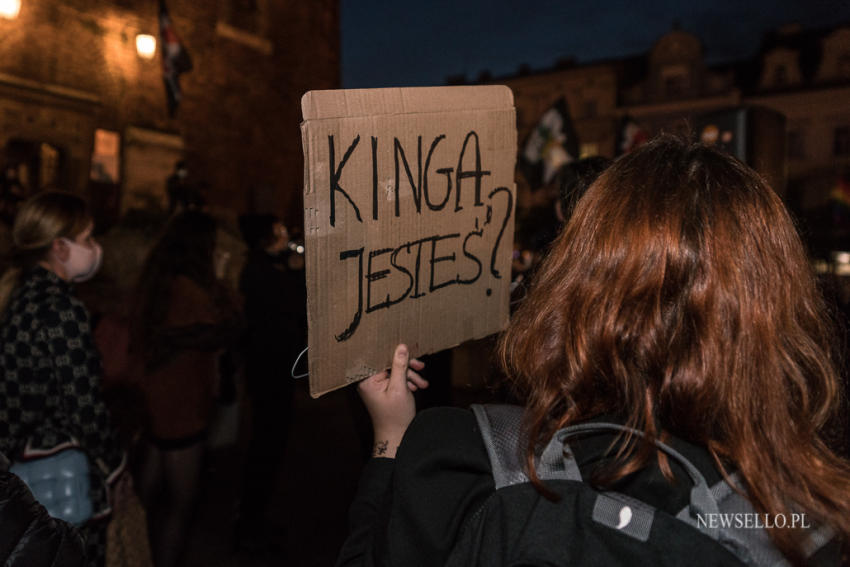 Strajk Kobiet - manifestacja w Krakowie