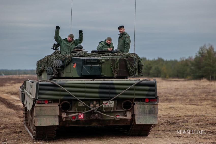 Prezydent RP na szkoleniu ukraińskich załóg czołgów Leopard