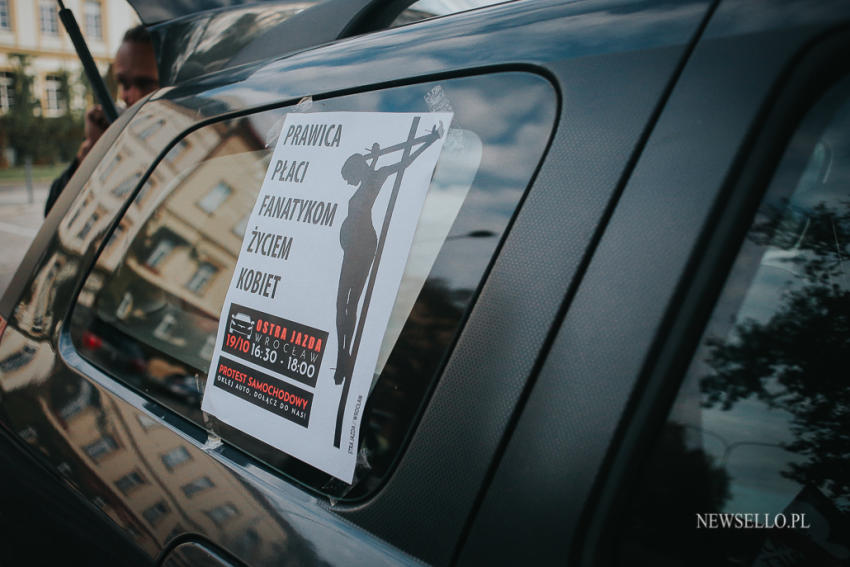 Ostra Jazda - protest samochodowy we Wrocławiu